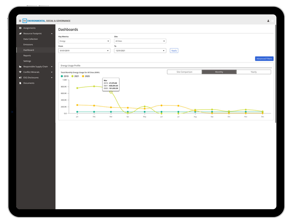 screenshot of NAVEX ESG